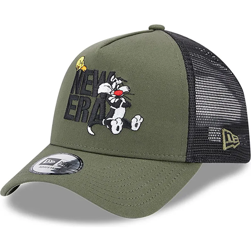czapki-curva-zielony-snapback-a-frame-piolin-y-silvestre-looney-tunes-new-era