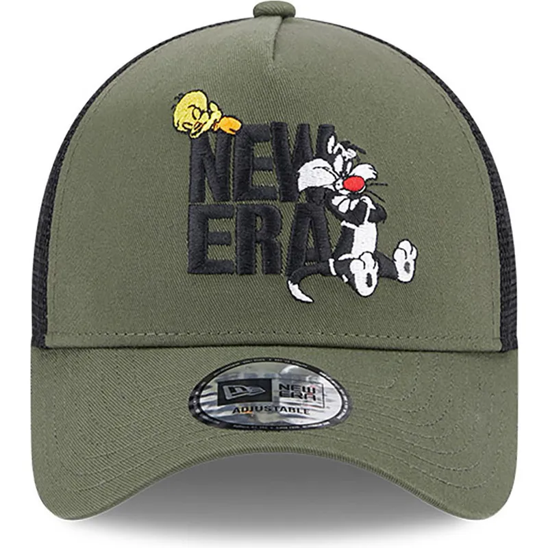 czapki-curva-zielony-snapback-a-frame-piolin-y-silvestre-looney-tunes-new-era