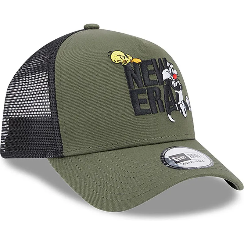czapki-curva-zielony-snapback-a-frame-piolin-y-silvestre-looney-tunes-new-era