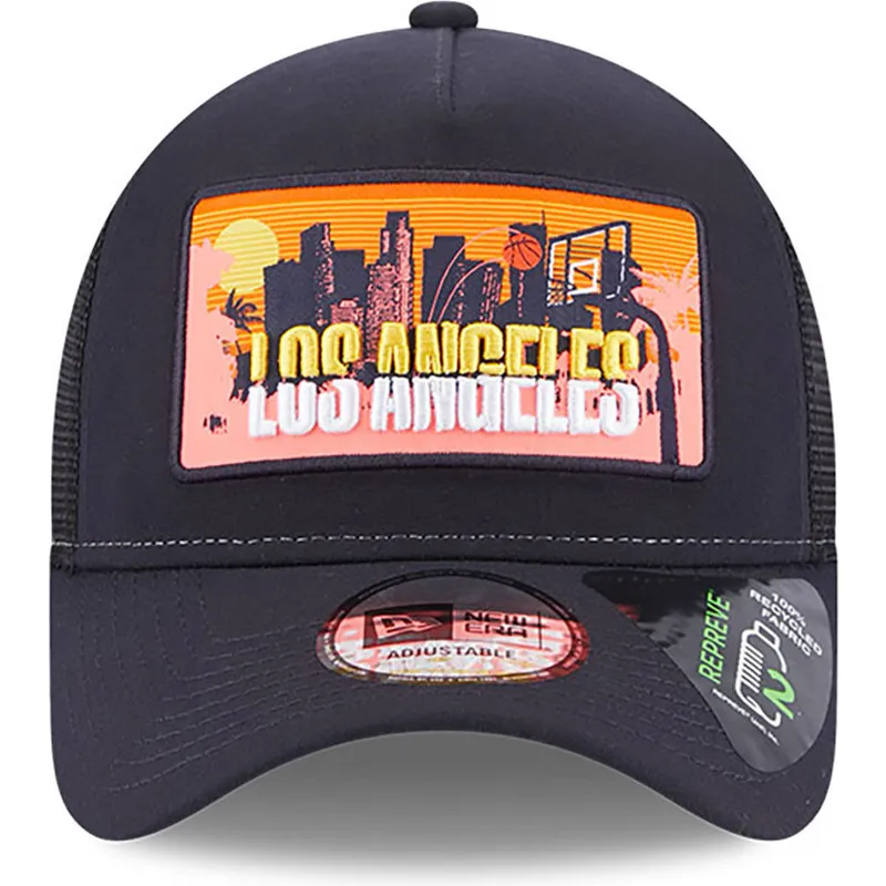 czapki-curva-granatowy-snapback-a-frame-repreve-license-plate-los-angeles-new-era