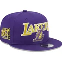 fioletowa-czapka-z-daszkiem-snapback-9fifty-patch-los-angeles-lakers-nba-new-era