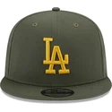 zielona-czapka-z-plaskim-daszkiem-snapback-z-zoltym-logo-los-angeles-dodgers-mlb-9fifty-side-patch-od-new-era