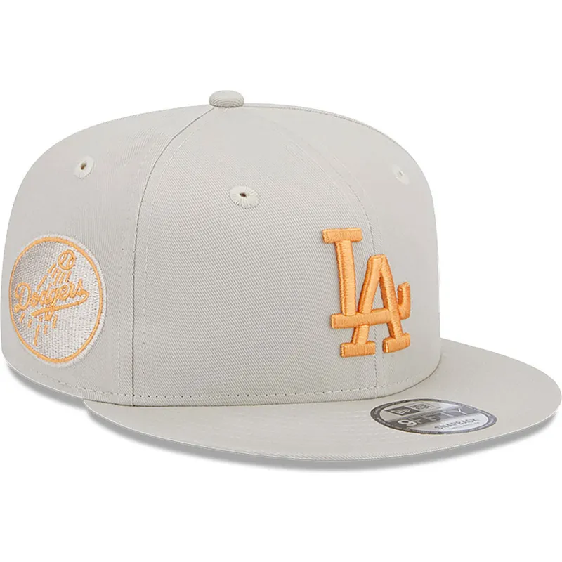 czapki-plana-bezowy-snapback-9fifty-side-patch-los-angeles-dodgers-mlb-new-era