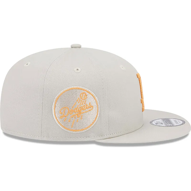 czapki-plana-bezowy-snapback-9fifty-side-patch-los-angeles-dodgers-mlb-new-era