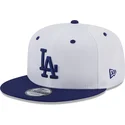 czapki-plana-niebieski-snapback-9fifty-white-crown-patch-los-angeles-dodgers-mlb-new-era