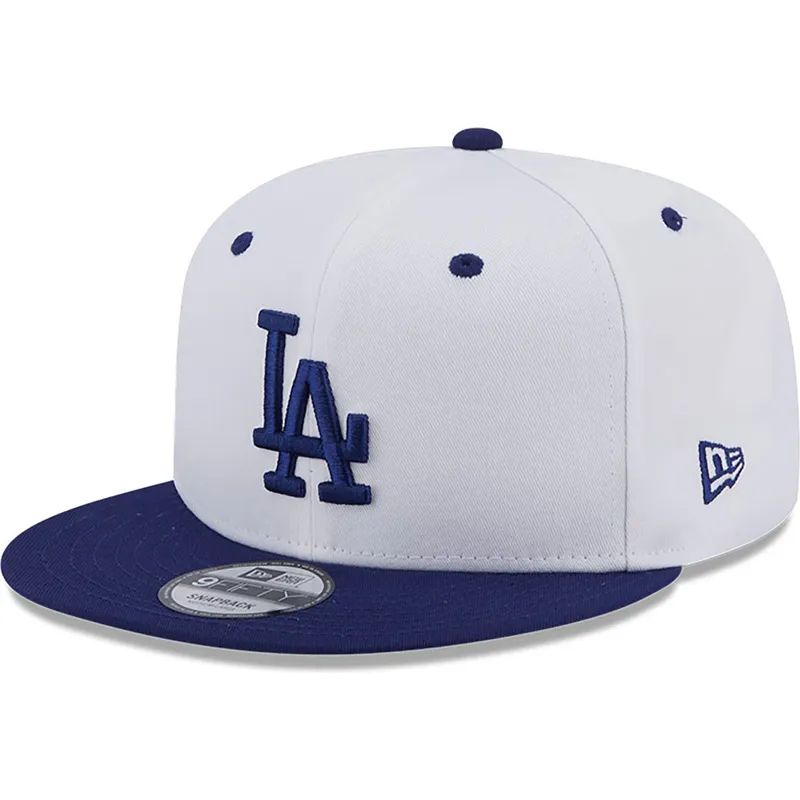czapki-plana-niebieski-snapback-9fifty-white-crown-patch-los-angeles-dodgers-mlb-new-era