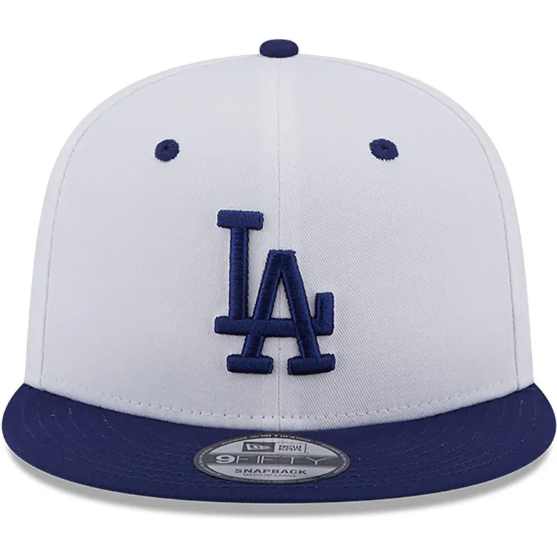 czapki-plana-niebieski-snapback-9fifty-white-crown-patch-los-angeles-dodgers-mlb-new-era