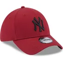 czapki-curva-czerwony-dopasowany-39thirty-comfort-new-york-yankees-mlb-new-era