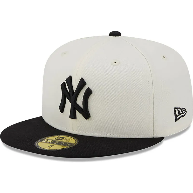 czapki-plana-bialy-dopasowany-59fifty-championships-new-york-yankees-mlb-new-era