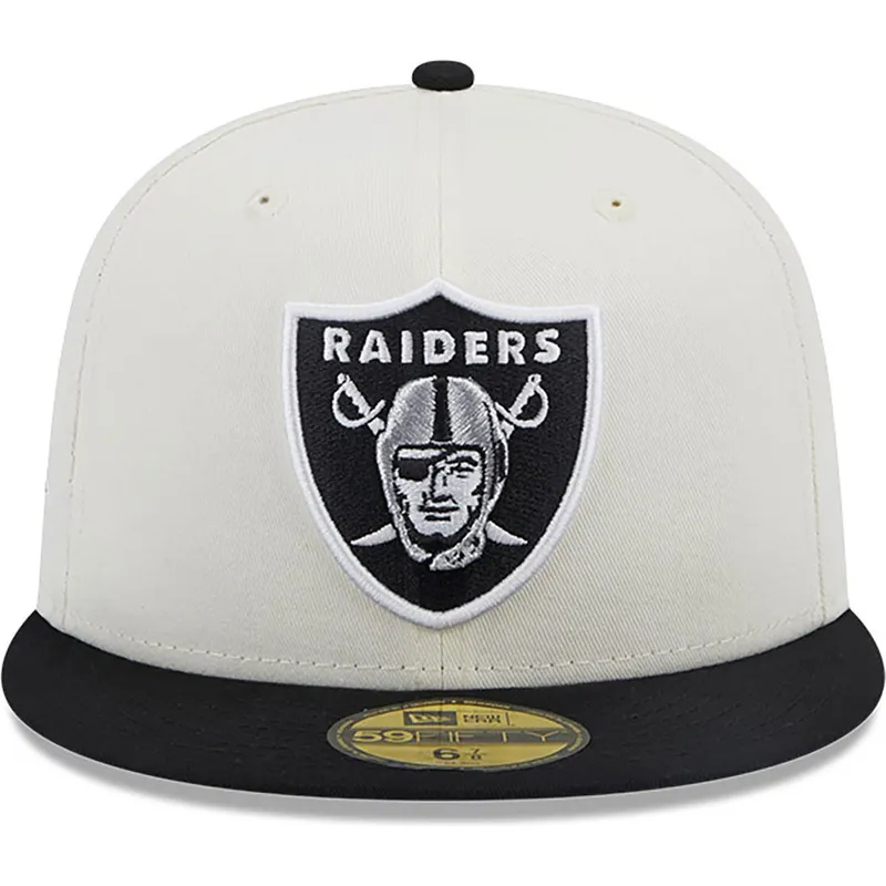 czapki-plana-bialy-dopasowany-59fifty-championships-las-vegas-raiders-nfl-new-era