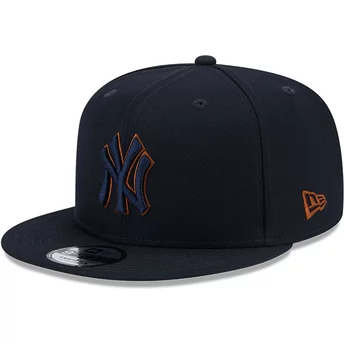 Granatowa, płaska czapka snapback 9FIFTY Repreve New York Yankees MLB od New Era