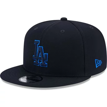 Granatowa, płaskokształtna czapka snapback 9FIFTY Repreve Los Angeles Dodgers MLB od New Era