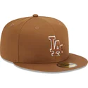 czapki-plana-brazowy-dopasowany-59fifty-team-outline-los-angeles-dodgers-mlb-new-era