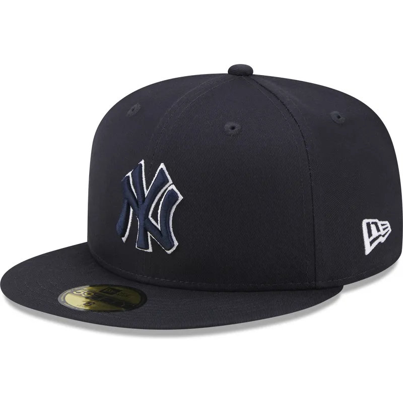 czapki-plana-granatowy-dopasowany-59fifty-team-outline-new-york-yankees-mlb-new-era