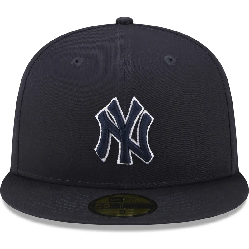 czapki-plana-granatowy-dopasowany-59fifty-team-outline-new-york-yankees-mlb-new-era