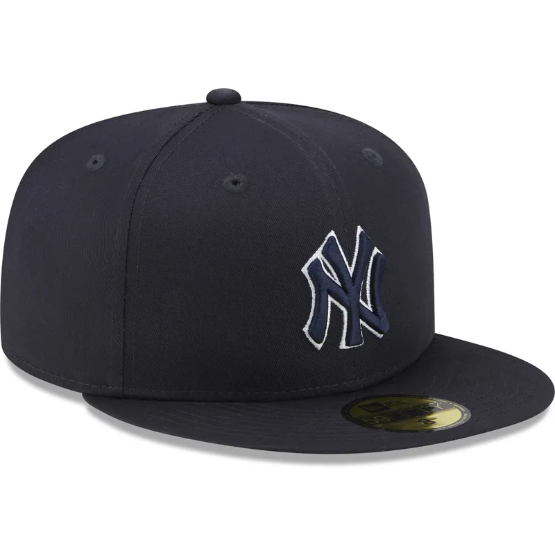 czapki-plana-granatowy-dopasowany-59fifty-team-outline-new-york-yankees-mlb-new-era