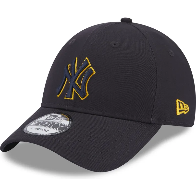 czapki-curva-granatowy-tasma-regulowana-9forty-team-outline-new-york-yankees-mlb-new-era
