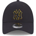czapki-curva-granatowy-tasma-regulowana-9forty-team-outline-new-york-yankees-mlb-new-era