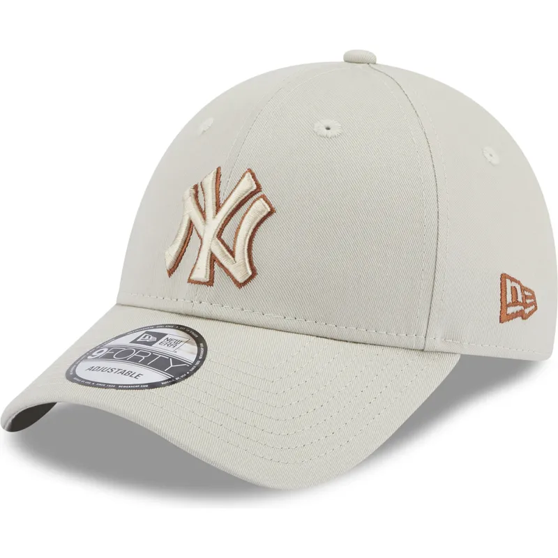 czapki-curva-bezowy-tasma-regulowana-9forty-team-outline-new-york-yankees-mlb-new-era