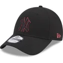 czapki-curva-czarny-tasma-regulowana-9forty-team-outline-new-york-yankees-mlb-new-era