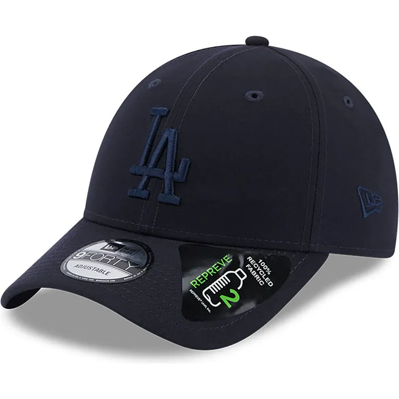 czapki-curva-granatowy-tasma-regulowana-9forty-repreve-los-angeles-dodgers-mlb-new-era
