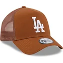 czapki-curva-brazowy-snapback-a-frame-league-essential-los-angeles-dodgers-mlb-new-era