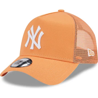 Pomarańczowa czapka typu trucker A Frame League Essential od New York Yankees MLB od New Era