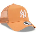 czapki-curva-pomaranczowy-snapback-a-frame-league-essential-new-york-yankees-mlb-new-era
