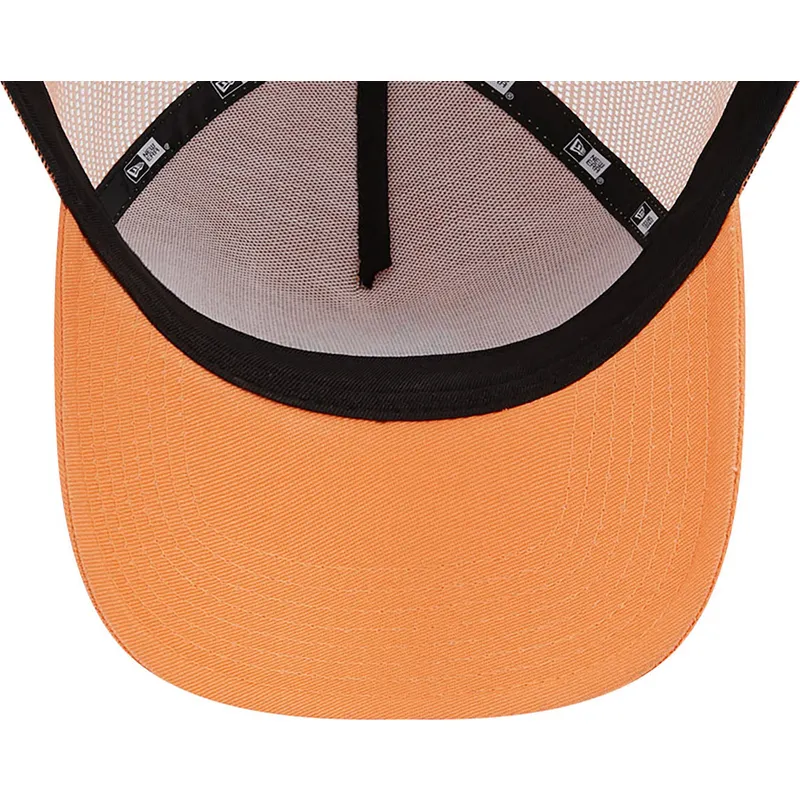 czapki-curva-pomaranczowy-snapback-a-frame-league-essential-new-york-yankees-mlb-new-era