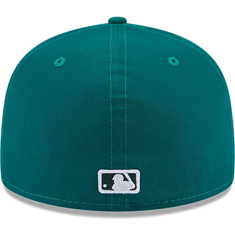 czapki-plana-zielony-dopasowany-59fifty-league-essential-new-york-yankees-mlb-new-era