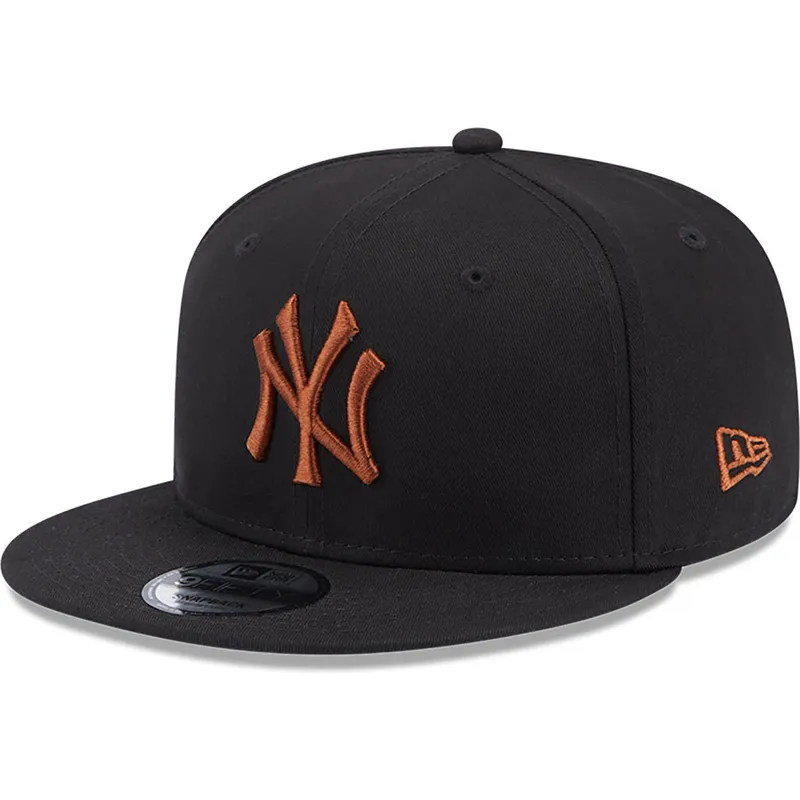 czapki-plana-czarny-snapback-marron-9fifty-league-essential-new-york-yankees-mlb-new-era