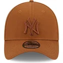 czapki-curva-brazowy-dopasowany-39thirty-league-essential-new-york-yankees-mlb-new-era