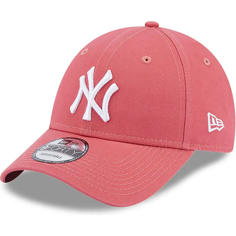 czapki-curva-roz-tasma-regulowana-claro-9forty-league-essential-new-york-yankees-mlb-new-era