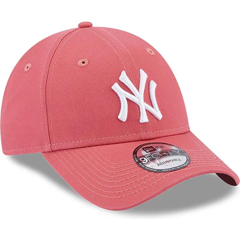 czapki-curva-roz-tasma-regulowana-claro-9forty-league-essential-new-york-yankees-mlb-new-era