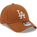czapki-curva-brazowy-tasma-regulowana-9forty-league-essential-los-angeles-dodgers-mlb-new-era