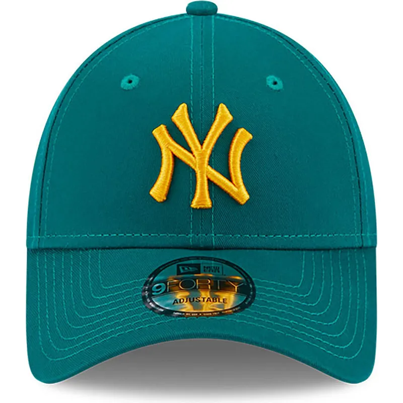 czapki-curva-zielony-tasma-regulowana-9forty-league-essential-new-york-yankees-mlb-new-era