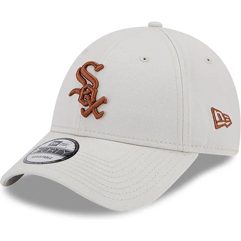 czapki-curva-bezowy-tasma-regulowana-marron-9forty-league-essential-chicago-white-sox-mlb-new-era