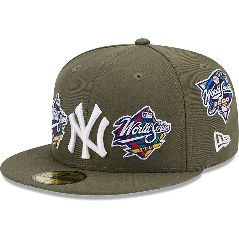 czapki-plana-zielony-dopasowany-59fifty-world-series-new-york-yankees-mlb-new-era