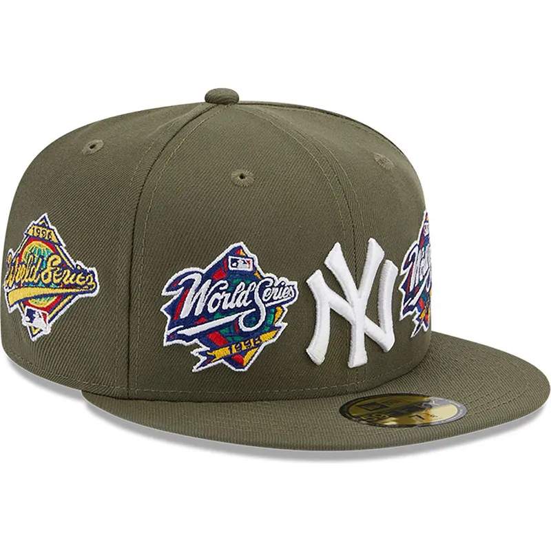 czapki-plana-zielony-dopasowany-59fifty-world-series-new-york-yankees-mlb-new-era