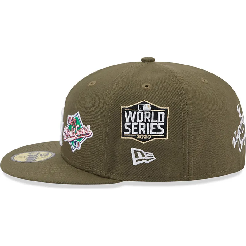 czapki-plana-zielony-dopasowany-59fifty-world-series-los-angeles-dodgers-mlb-new-era