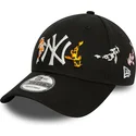 czapki-curva-czarny-tasma-regulowana-9forty-koi-fish-new-york-yankees-mlb-new-era