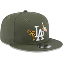 czapki-plana-zielony-snapback-9fifty-koi-fish-los-angeles-dodgers-mlb-new-era