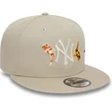 new-era-flat-brim-9fifty-koi-fish-new-york-yankees-mlb-beige-snapback-cap