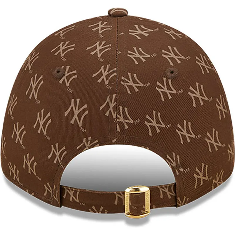 czapki-curva-brazowy-tasma-regulowana-9forty-monogram-new-york-yankees-mlb-new-era