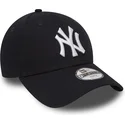 regulowana-granatowa-czapka-z-zakrzywionym-daszkiem-dla-dzieci-9forty-essential-new-york-yankees-mlb-od-new-era