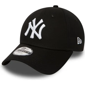 Czapki zakrzywiona czarny taśma regulowana dla dziecka 9FORTY Essential New York Yankees MLB New Era