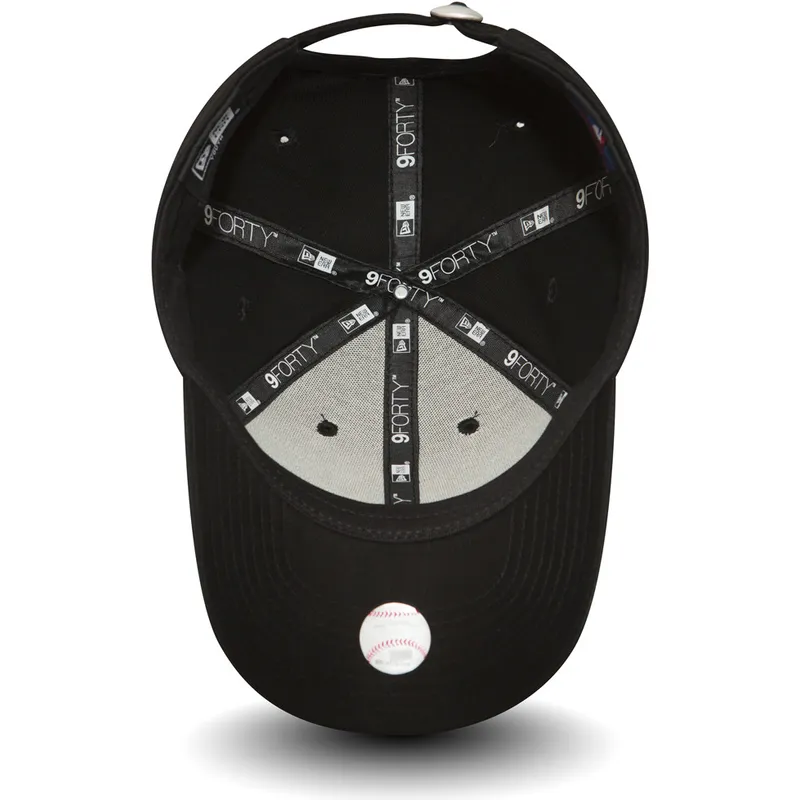 czarna-zakrzywiona-czapka-regulowana-dla-dziecka-9forty-essential-new-york-yankees-mlb-new-era