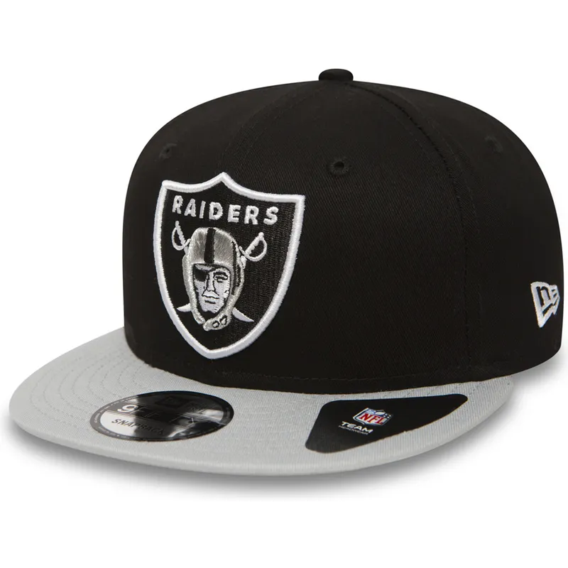 czapki-plana-szary-snapback-9fifty-cotton-block-las-vegas-raiders-nfl-new-era