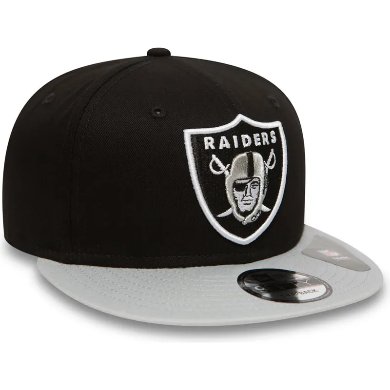 czapki-plana-szary-snapback-9fifty-cotton-block-las-vegas-raiders-nfl-new-era