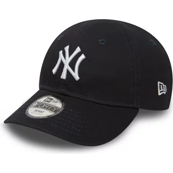 Wyginięta czapka niebieska z regulacją dla dziecka 9FORTY Essential New York Yankees MLB New Era